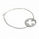 Bracelet argent motif oiseau