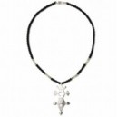 Collier Croix d'Agadez argent