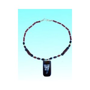 Collier masque africain