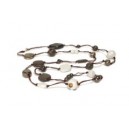 Collier Savannah 120cm Oyster