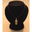 Pendentif Précolombien sur lacet de cuir