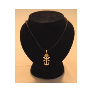 Pendentif Précolombien sur lacet de cuir