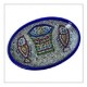 Plat oval  - Motif Poisson - 21x15cm