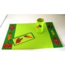 Trousse "Les légumes bio" 20 x 8 cm