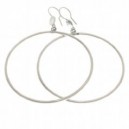 Boucles d'oreilles créoles en argent 925‰.