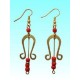 Boucles d'oreilles Lyre